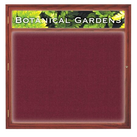 United Visual Products Open Faced Traditional Corkboard, 36x24" UV641A-GOLD-MEDGRY